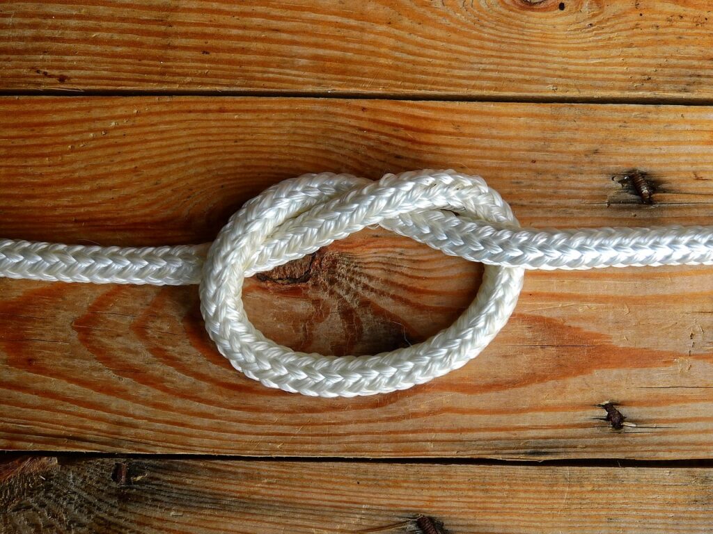 Rope tied in a loop