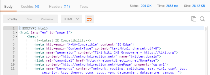 HTTP With Postman - Network Direction