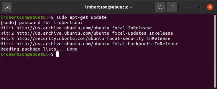 Updating apt-get in linux